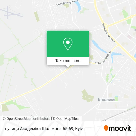 вулиця Академіка Шалімова 65-69 map