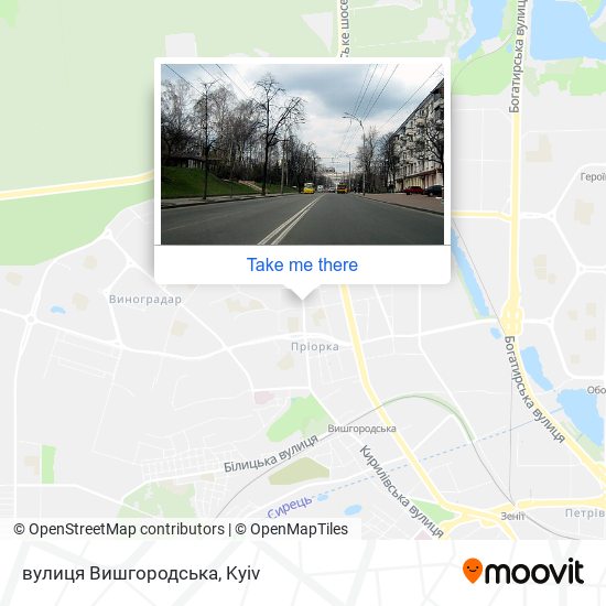 вулиця Вишгородська map
