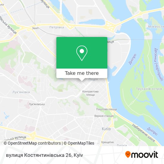 Карта вулиця Костянтинівська 26