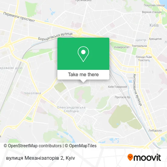 Карта вулиця Механізаторів 2