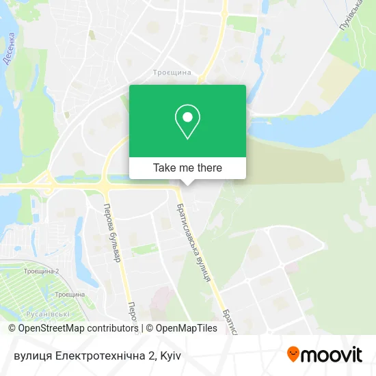 Карта вулиця Електротехнічна 2