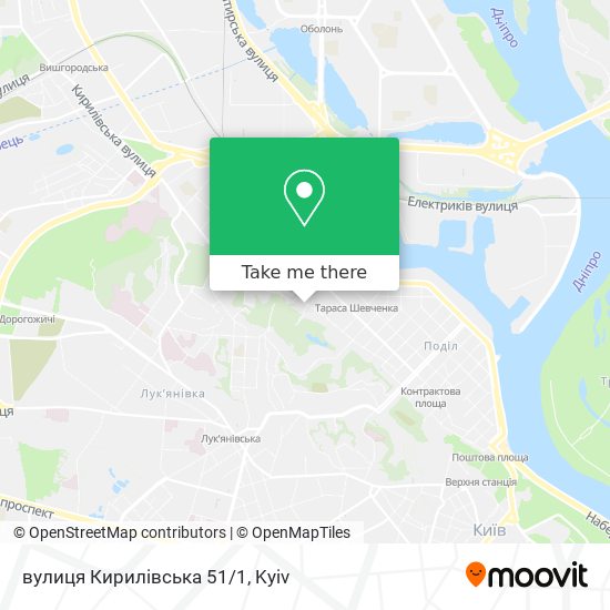 вулиця Кирилівська 51/1 map