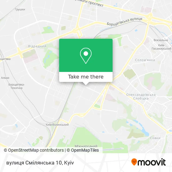 вулиця Смілянська 10 map