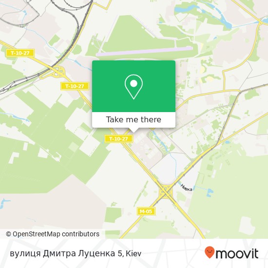 Карта вулиця Дмитра Луценка 5