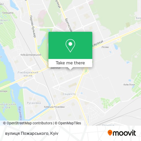 Карта вулиця Пожарського