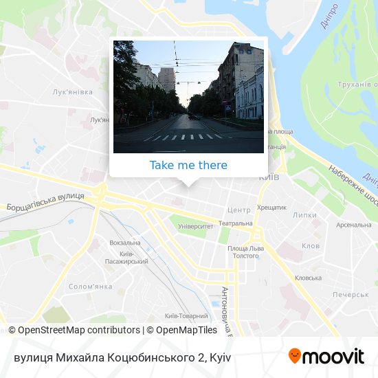 вулиця Михайла Коцюбинського 2 map