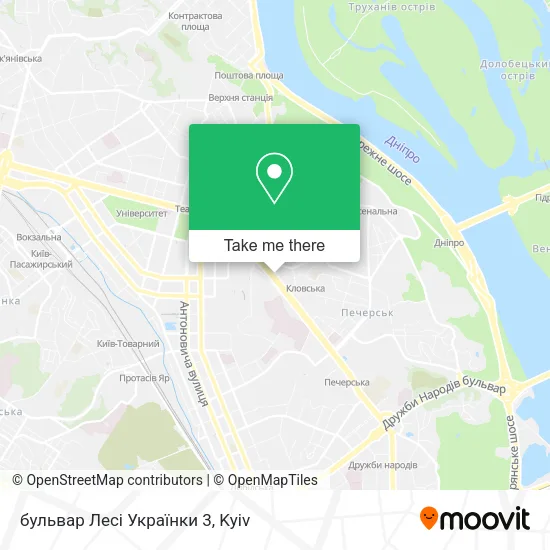 Карта бульвар Лесі Українки 3