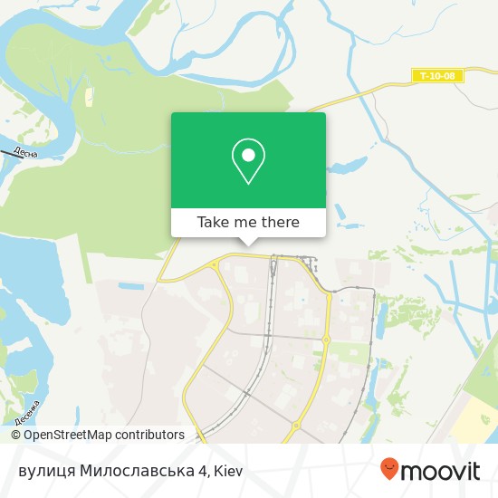 вулиця Милославська 4 map