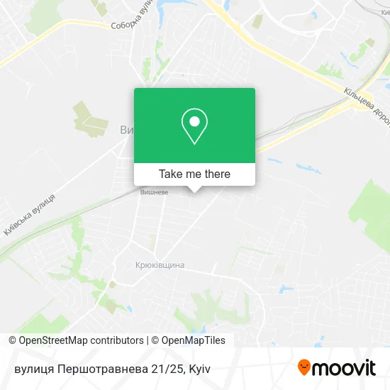 Карта вулиця Першотравнева 21/25