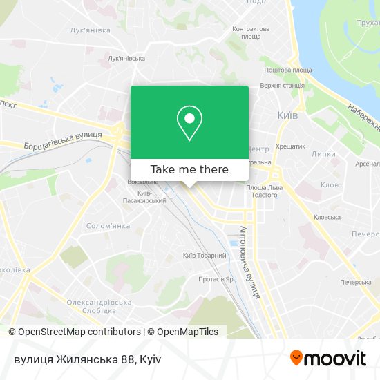 Карта вулиця Жилянська 88