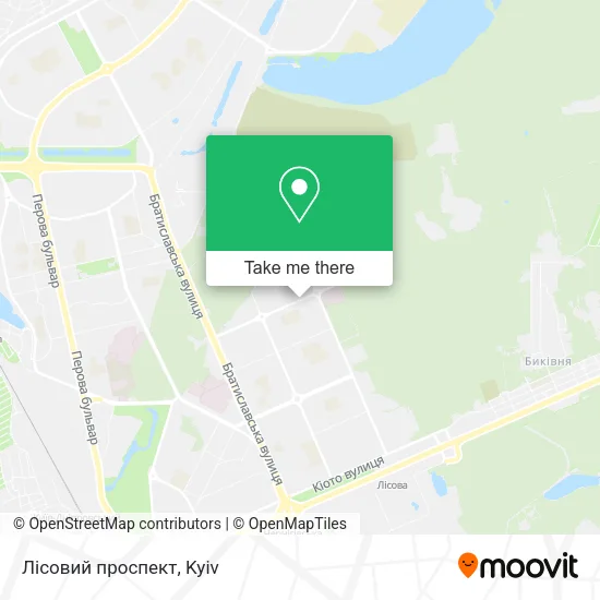 Карта Лісовий проспект