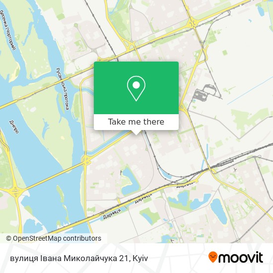 Карта вулиця Івана Миколайчука 21