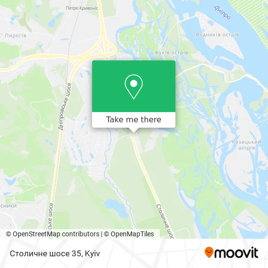 Столичне шосе 35 map