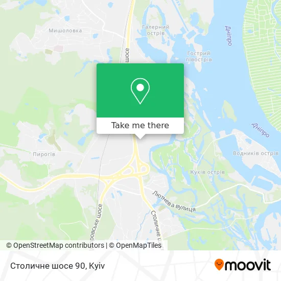 Столичне шосе 90 map