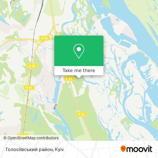 Голосіївський район map