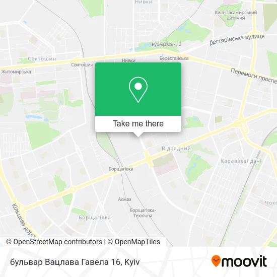 Карта бульвар Вацлава Гавела 16