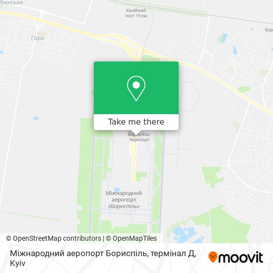 Карта Міжнародний аеропорт Бориспіль, термінал Д