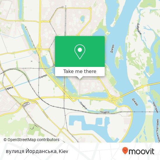 вулиця Йорданська map