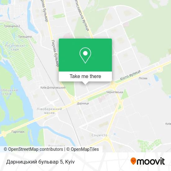 Карта Дарницький бульвар 5