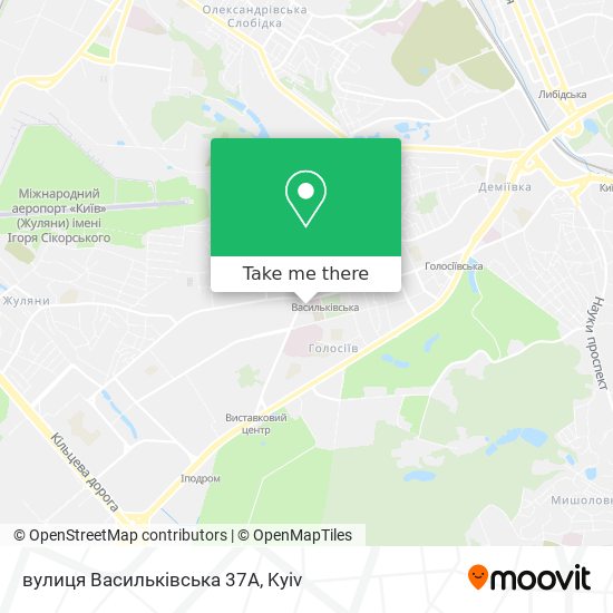 вулиця Васильківська 37А map