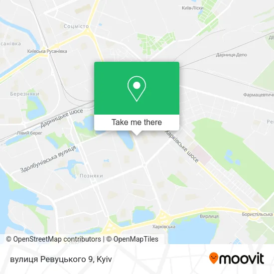Карта вулиця Ревуцького 9