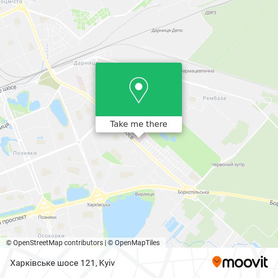 Харківське шосе 121 map