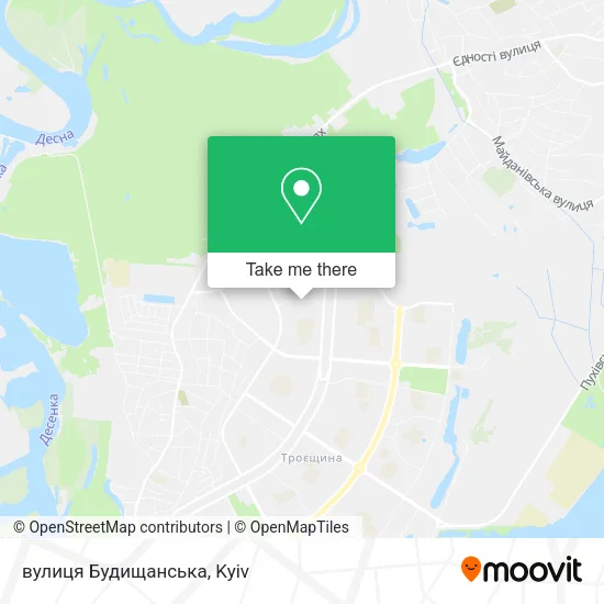 Карта вулиця Будищанська