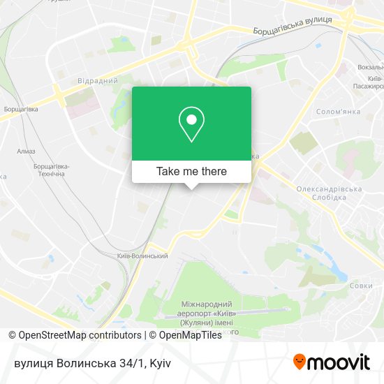 Карта вулиця Волинська 34/1