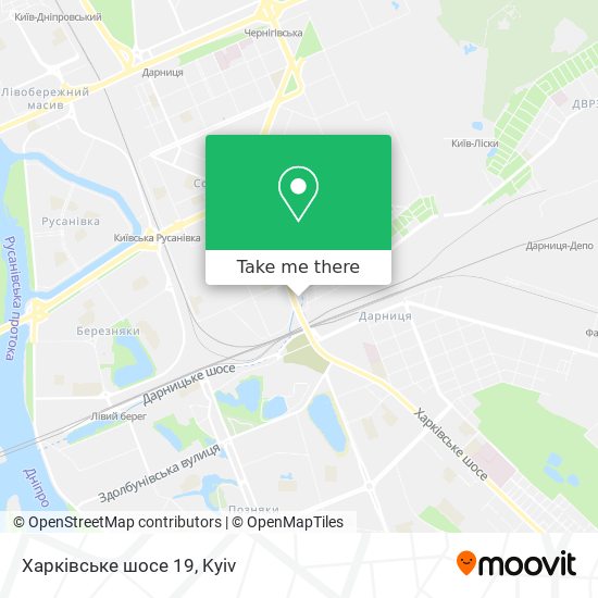 Карта Харківське шосе 19
