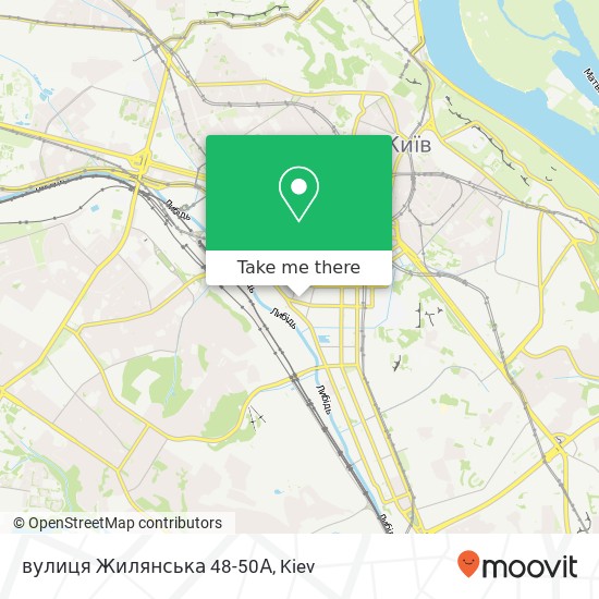 Карта вулиця Жилянська 48-50А
