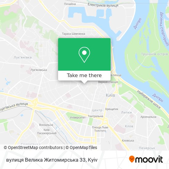 вулиця Велика Житомирська 33 map
