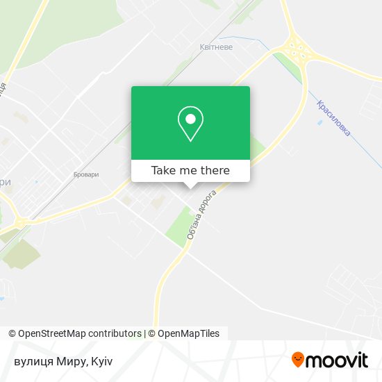 Карта вулиця Миру