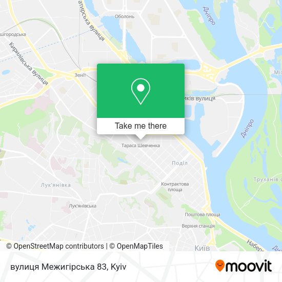вулиця Межигірська 83 map