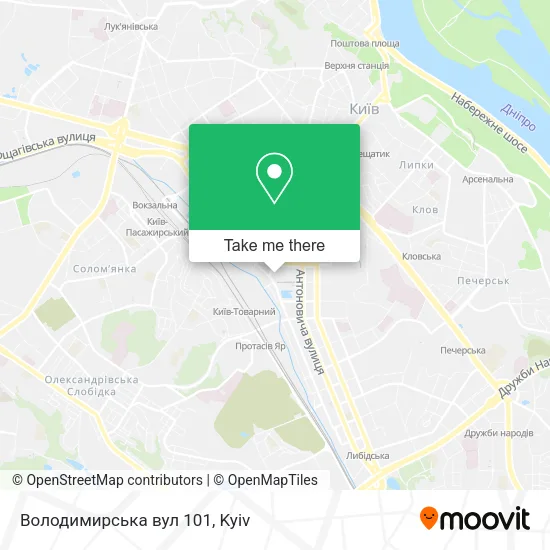 Володимирська вул 101 map