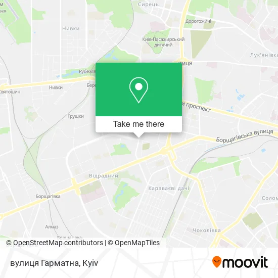 Карта вулиця Гарматна