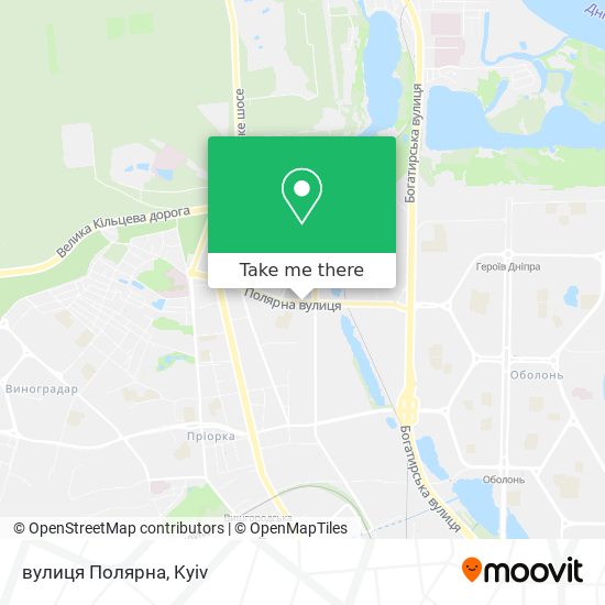 вулиця Полярна map