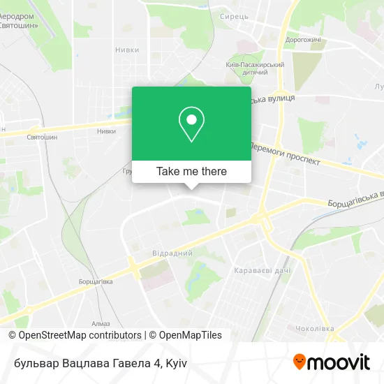 Карта бульвар Вацлава Гавела 4