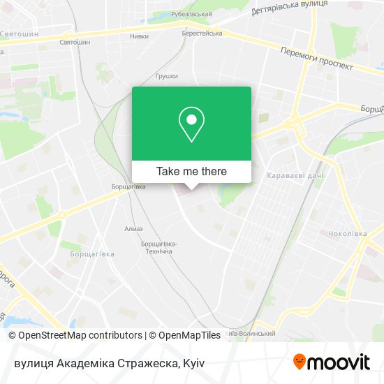 вулиця Академіка Стражеска map