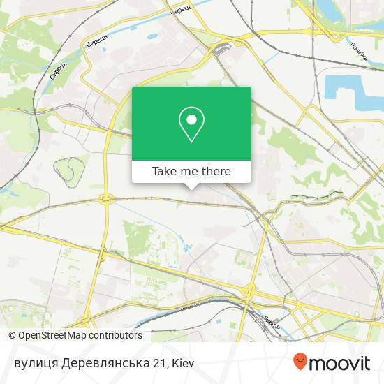 вулиця Деревлянська 21 map