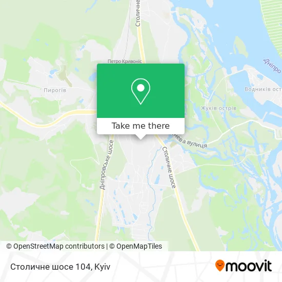 Столичне шосе 104 map