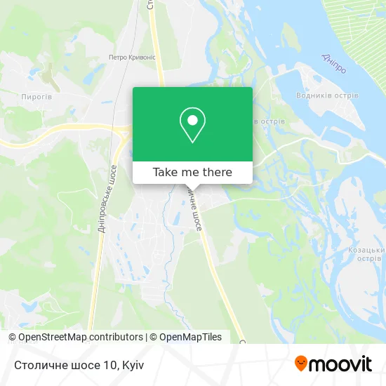 Столичне шосе 10 map