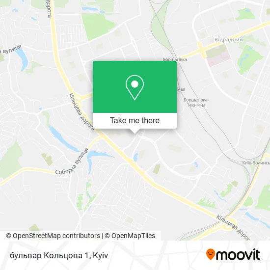 Карта бульвар Кольцова 1