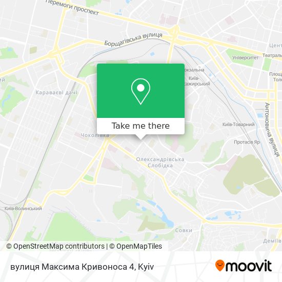 вулиця Максима Кривоноса 4 map