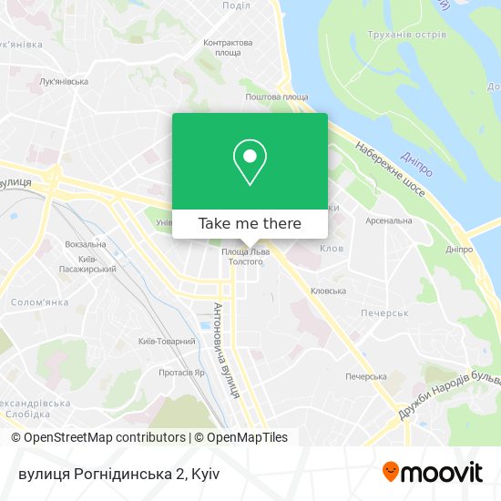 вулиця Рогнідинська 2 map