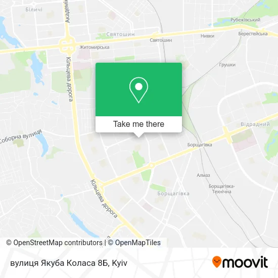 Карта вулиця Якуба Коласа 8Б