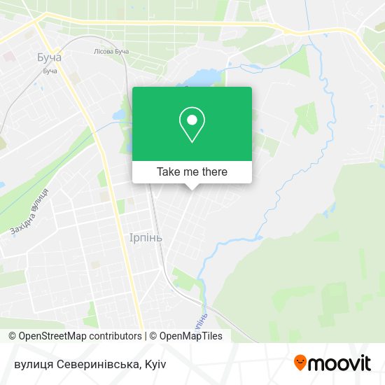 Карта вулиця Северинівська