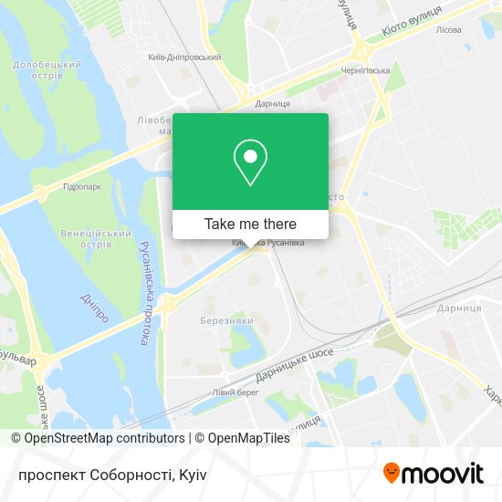 Карта проспект Соборності