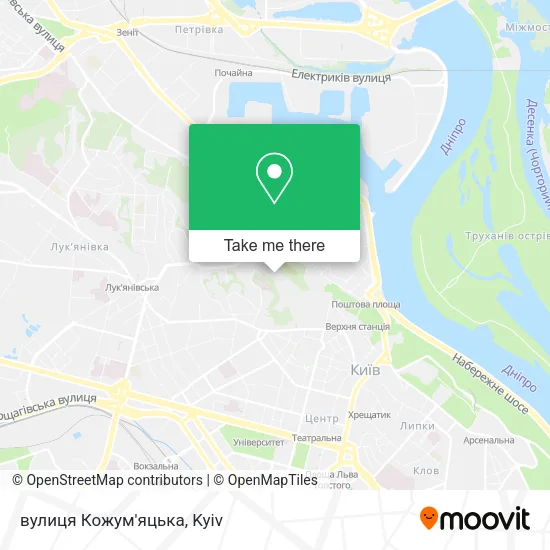 Карта вулиця Кожум'яцька