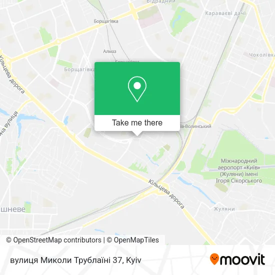 Карта вулиця Миколи Трублаїні 37