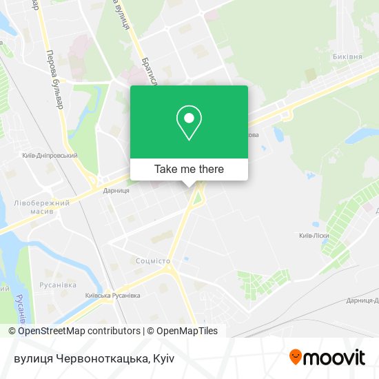 вулиця Червоноткацька map